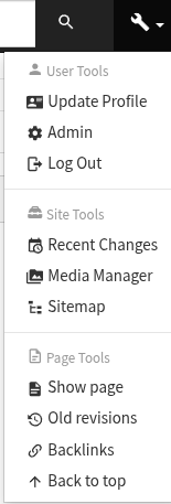 Admin Dropdown