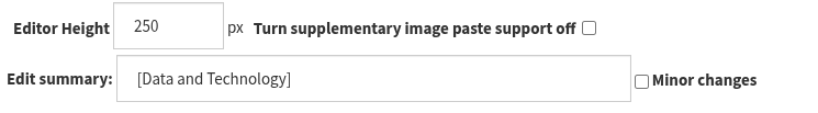 Editor Settings