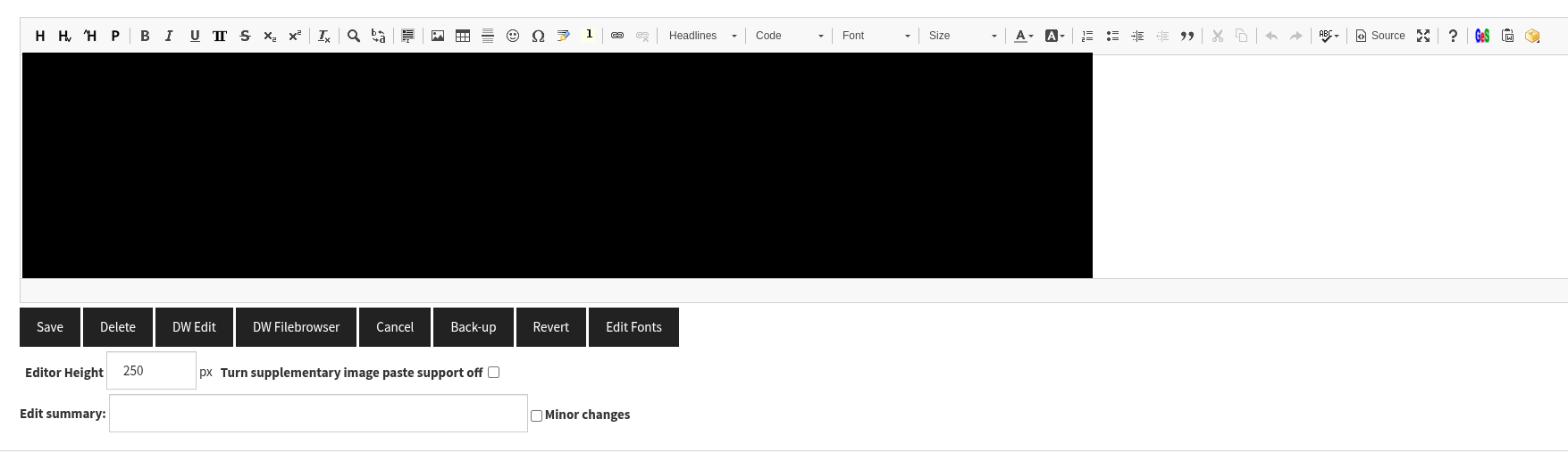 Visual Editor Overview
